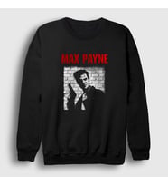 Presmono Unisex Siyah Max Payne Oyun Sweatshirt 448951tt