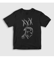 Presmono Unisex Çocuk Siyah Neon XXXTentacion T-Shirt 48289tt