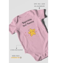 Teyzesinin Yeni Favorisi Kısa Kollu Bebek Body %100 Pamuk
