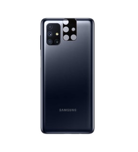 Samsung Galaxy M51 Uyumlu Zore 3D Kamera Camı (Siyah)
