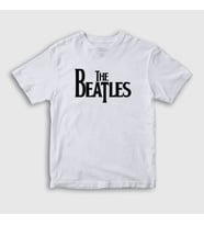 Presmono Unisex Çocuk Beyaz Logo The Beatles T-Shirt 114760tt (Beyaz)