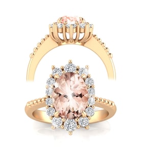 Morganite Pırlanta Yüzük