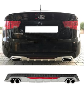 Kia Cerato Gri Difüzör Difizör Yuvarlak Egzoz Görünüm Reflektörlü