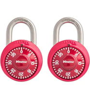 Master Lock 1530T Soyunma Kilidi Kombinasyon Asma Kilit, 2 Adet (1'Li Paket) Renkler Değişebilir