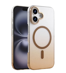 Newface Apple iPhone 16 Glossy Magsafe Kapak - Çöl Titanyum