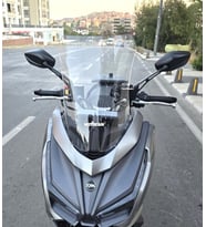 MOTOCAM Sym Cruisym 150 GT Ön Cam 2023-2026 Model 45cm Şeffaf Renkli 4mm