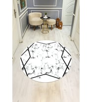 Dijital Baskı Modern Kaymaz Taban Halı H0351