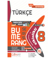Günay Yayınları Güncel 8. Sınıf Türkçe Bumerang Etkin Konu Anlatımlı Soru Bankası Yeni Nesil (Çok Renkli)