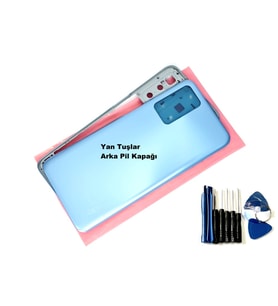 Oppo A16 kasa Arka Pil Batarya Kapağı (TAMİR SETİ) MAVİ