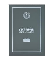 Gülpaş 8 Ders Yoklamalı Ders Defteri Gri Plastik Kapak 384
