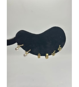 İnci Ve Yıldız Set Küpe (Çelik)