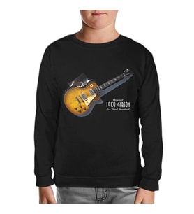 Gitar - Gibson - 1959 Siyah Çocuk Sweatshirt