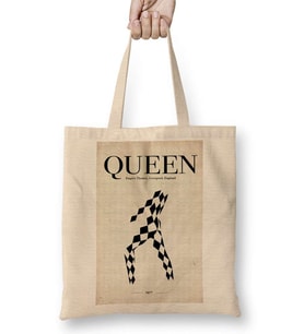 Queen Freddie Mercury 02 Bez Çanta Uzun Saplı