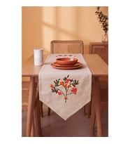 Terra Bloom Kasso Punch İşlemeli Runner 35x110 cm