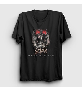Presmono Unisex Siyah Band Slayer T-Shirt 110999tt