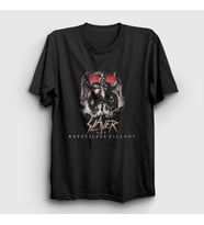 Presmono Unisex Siyah Band Slayer T-Shirt 110999tt