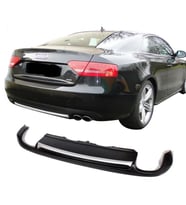 Audi A5 8P3 Coupe-Sportback 2008 - 2011 Arka Tampon Eki - Difüzör (Plastik) (Standart)