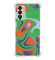 PrintiFy Tecno Camon 18P Uyumlu Köşe Korumalı Renkli Desen Tasarımlı Şeffaf Silikon Kılıf