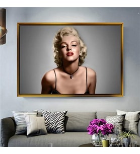 Altın Çerçeveli dekoratif tablo l458 (Gold)