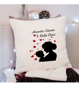 Anneler Günü Tasarımlı Yastık