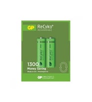 GP RECYKO 1300mAh AA ŞARJLI KALEM PİL 132C133  2Lİ KART (5343)