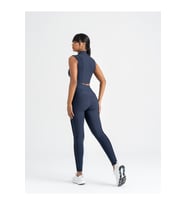 Sculpt Line Lacivert Dikiş Modelli Spor Tayt