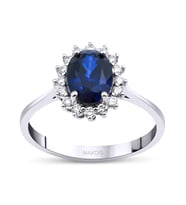2.20 Karat Safir Pırlanta Yüzük