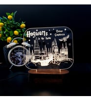 Kişiye Özel Hogwarts Tasarımlı Hediye 3D Led Lamba