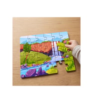 Şelale - Doğa Manzarası Tasarımlı 24 Parça Ahşap Çocuk Puzzle MPK1215