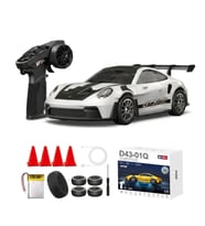 Hstar 1:43 Profesyonel Mini Drift RC Araba 911 4WD 15 KM/H Hız Metal Alaşım Gövde EPS Stabilizasyonu
