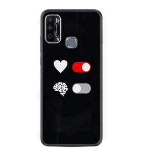 Infınıx Hot 9 Play Kılıf Silikon Desen Özel Seri Love Brain 1722