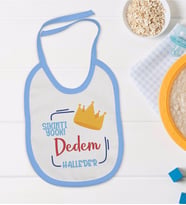 BK Kids Mavi Bebek Mama Önlüğü - Model 195