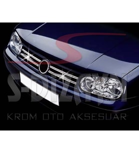 VW Golf 4 Krom Ön Panjur 4 Prç 1998-2004