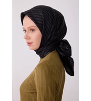 Belli Nostalji Serisi Twill İpek Desenli Eşarp 4325D