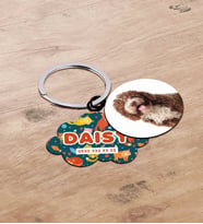 BK Gift Evcil Dostlara Özel İsimli 2’li Ahşap Pet Tasma Künyesi - Model 3-3