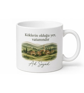 Memleket Temalı Dedeye Özel Baskılı Kupa Bardak Hediye