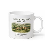 Memleket Temalı Dedeye Özel Baskılı Kupa Bardak Hediye
