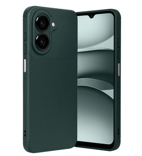 Samsung Galaxy A07 Kılıf Karbon Silikon Case Kapak (Koyu Yeşil)