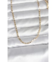 CM 14K Gold Renk Yassı Zincir Model 60 cm Kadın Kolye - TJ-BKO10984