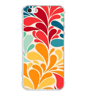 PrintiFy Iphone 5 Uyumlu Retro Color 5 Baskılı Şeffaf Köşe Korumalı Antişok Kılıf