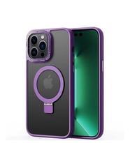 Lexroo iPhone 14 Pro Kılıf M-safe Wireless Şarj Özellikli Standlı Ting Kılıf - Derin Mor