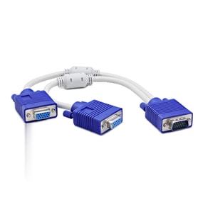 Vga Y Çoklayıcı Kablo 2 Çıkışlı 30 Cm HDX7753