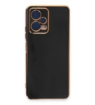 Mey İthalat® Redmi Note 12 Pro 5G Kılıf Volet Silikon - Siyah