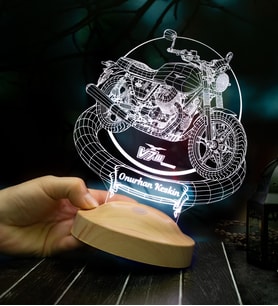 Moto Guzzi V7 LED Lamba – Motor, Motosiklet Tutkunlarına Kişiye Özel Dekoratif Hediye 2016-2020