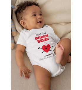 Bebek Beyaz Beni En Çok Babam Sever Desenli Kısa Kol Unisex Body