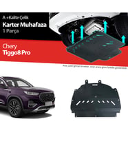 Chery Tiggo 8 Pro Çelik Karter Muhafaza Koruma 2022 2023 2024 2025 