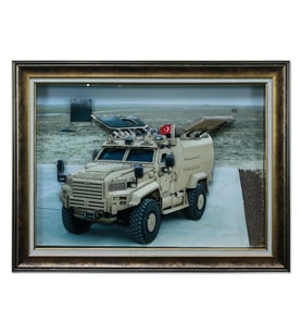 e38 EL İŞÇİLİĞİ KAĞIT RÖLYEF TABLO EJDER 82x62 cm - 6003 (Karışık)