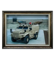 e38 EL İŞÇİLİĞİ KAĞIT RÖLYEF TABLO EJDER 82x62 cm - 6003 (Karışık)