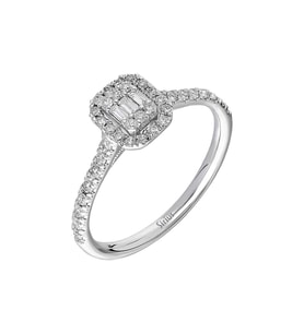 Sirius F Renk 0,28 Karat Baget Pırlanta Yüzük 0723R0202