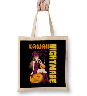 Kawaii Nightmare Halloween Anime Princess Witch Bez Çanta Uzun Saplı